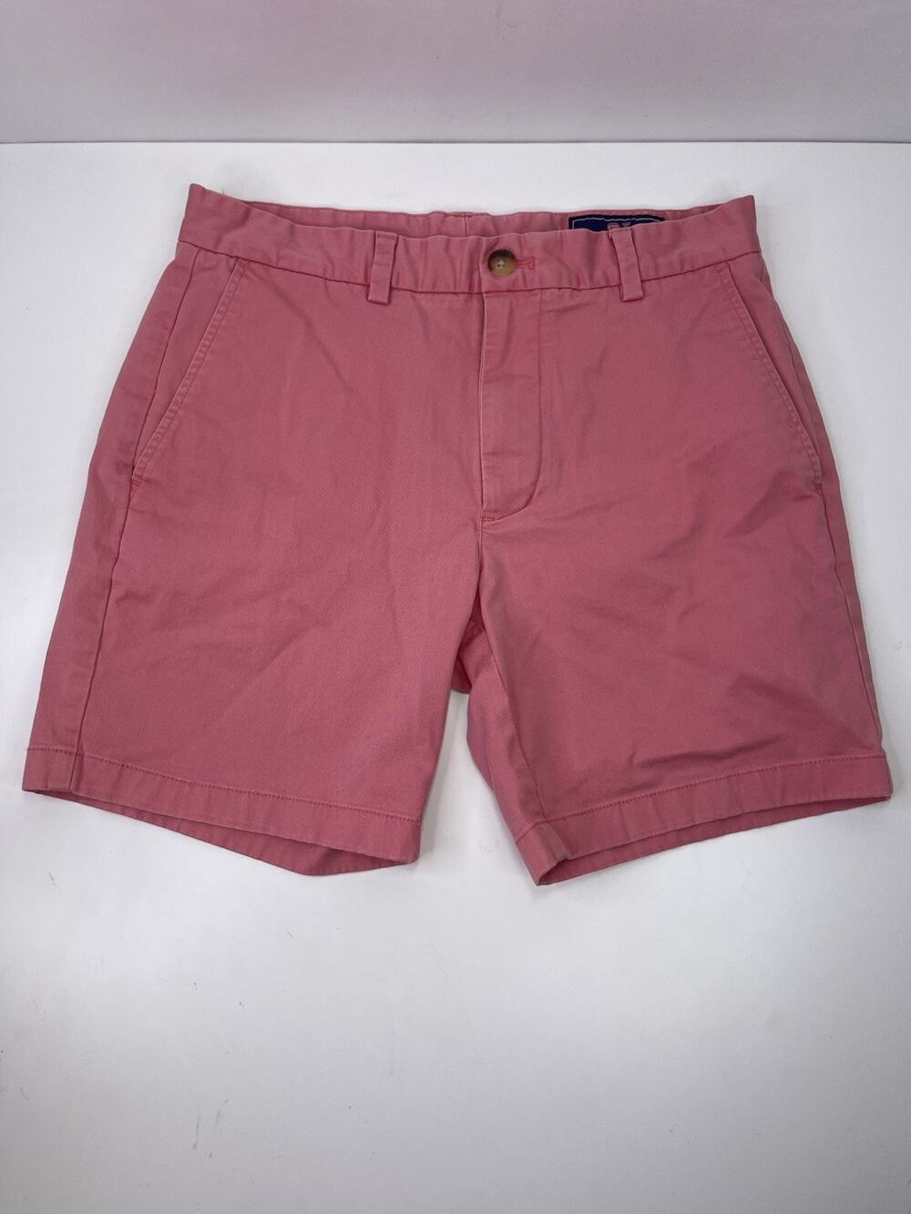 Vineyard Vines Breaker Shorts Mens Size 30 Pink Chino Flat Front